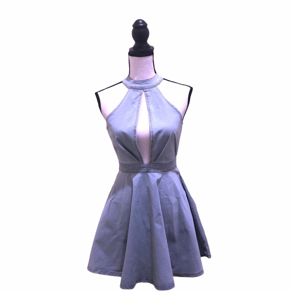 🆕 Denim Skater Dress